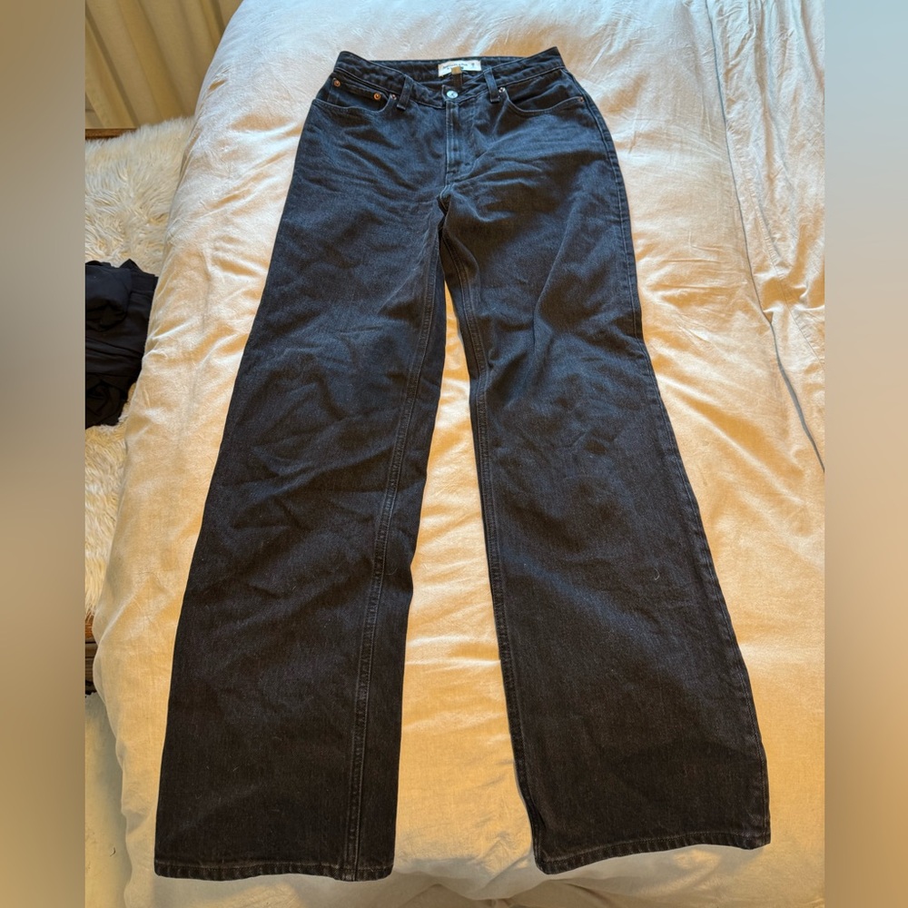 Abercrombie & Fitch Curve Love 90s Relaxed Fit Black Jeans - Size 26 Regular